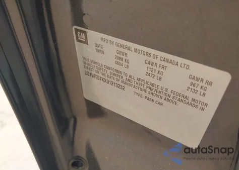 2009 Chevrolet Impala 3.5L Lt from USA, damaged, VIN 2G1WT57KX91213232